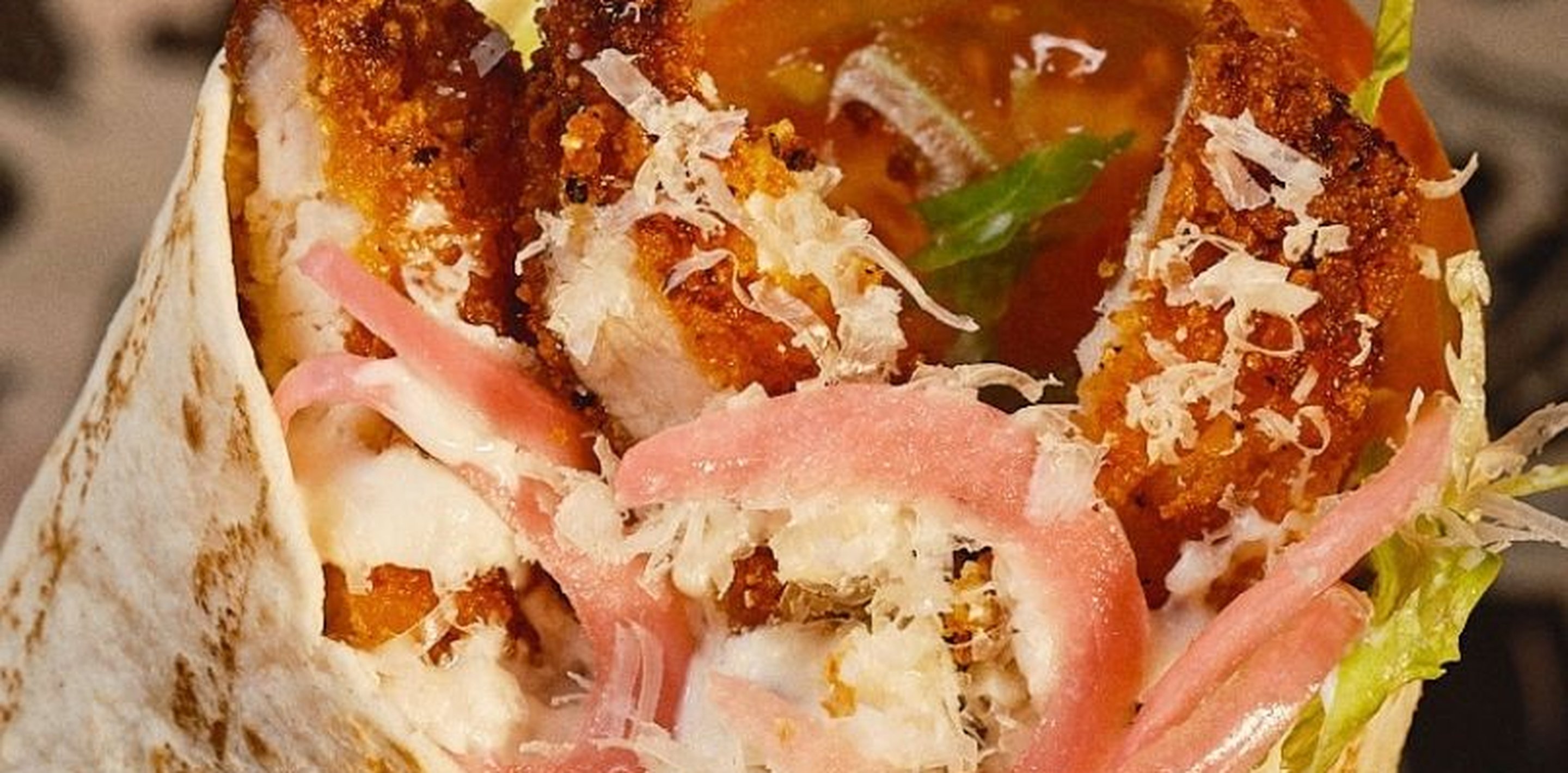 Chicken Parmesan wrap