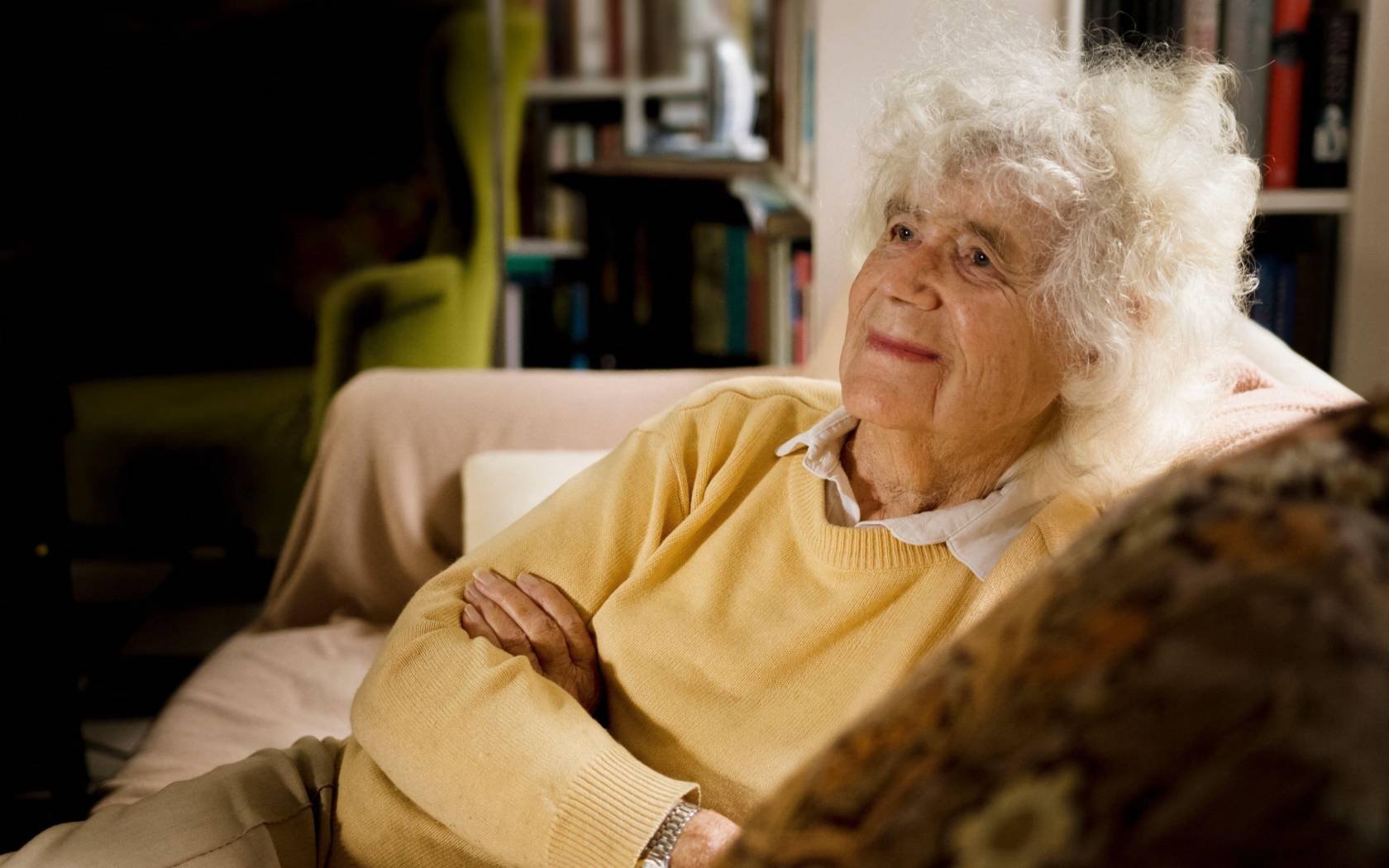 Jan Morris at home. Credit: Luca Coles