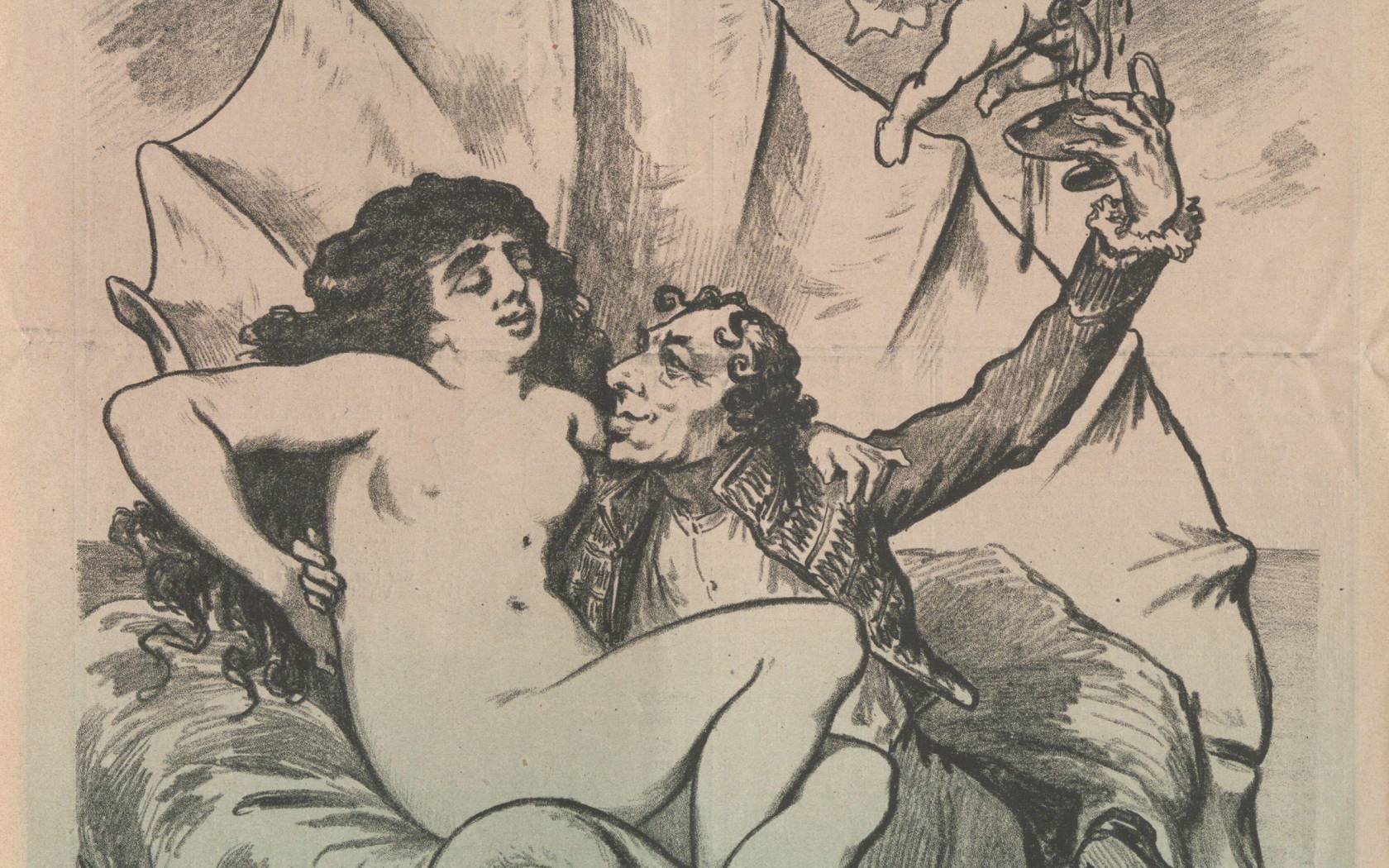 Caricature of Benjamin Disraeli.