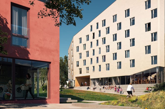 Finansborgarrådet tar första spadtag för studentlägenheter i Gubbängen