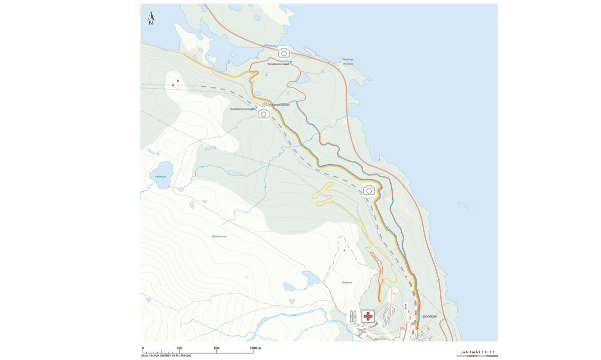 Längdspårskarta i Björkliden