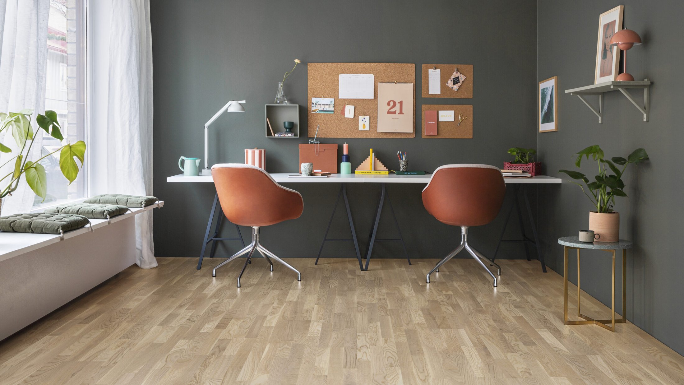 Tarkett Cream White 3-stavs parkettgolv