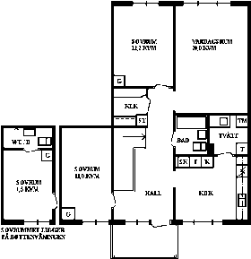 PlanlösningYstarvägen 51 C