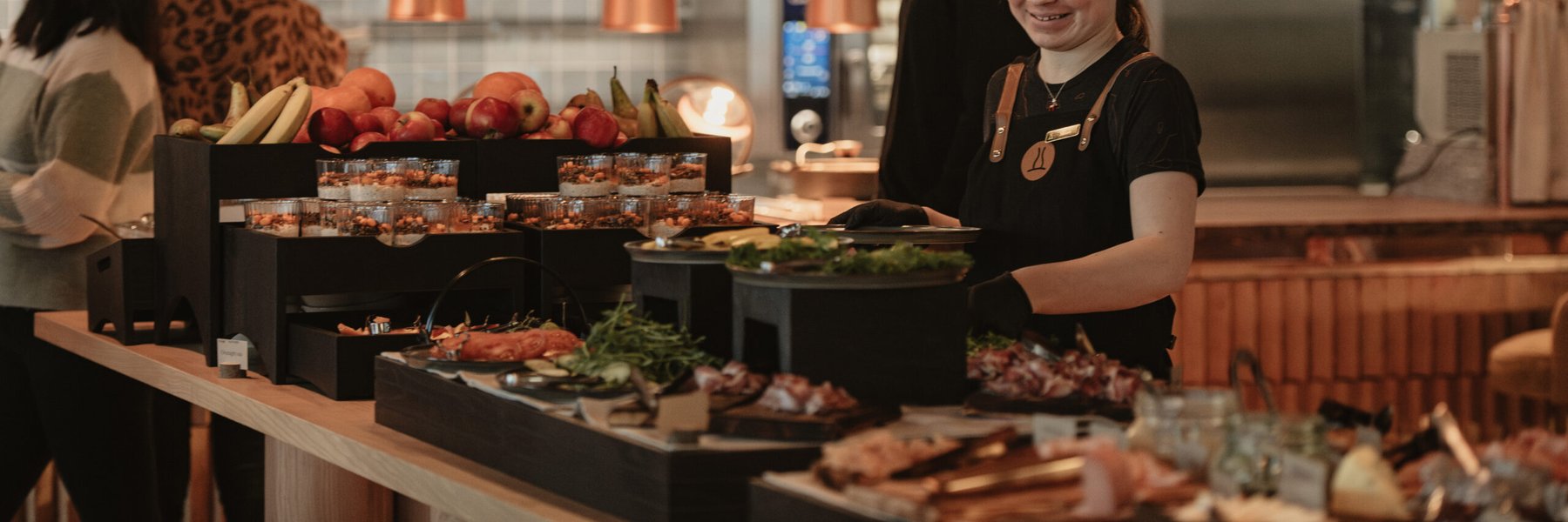 Frukostbuff&eacute;n p&aring; hotellet