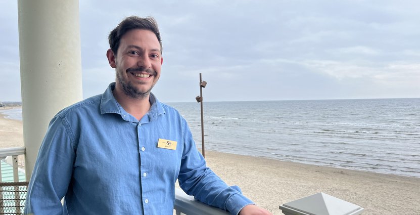 Rubén Gutierrez på Falkenberg Strandbad 