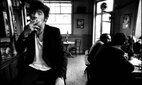 The legendary Irish rockstar Shane MacGowan pictured drinking and smoking at his favourite London pub Filthy MacNasty’s.