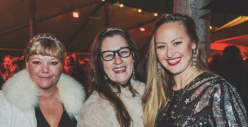 Tre av Stella-galans iniativtagare, Ida Steöm, Anette Rosvall och Maja Berthas. Foto: Carolina Byrmo