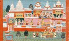 Krishna Abducts Mitravinda, Folio from a Bhagavata Purana. Nepal, 1775-1800.