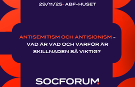 SocForum: Antisemitism och antisionism – vad är vad och varför är skillnaden så viktig? 
