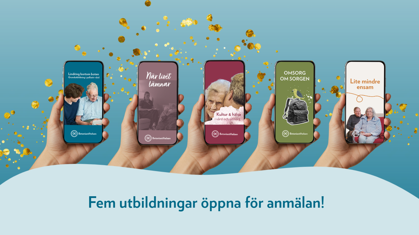 Fem utbildningar öppna för anmälan i nya utbildningsportalen
