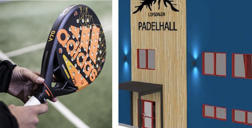 Lofsdalen som planerar att inviga en ny padelhall i december 2021. 