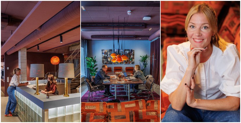 Caroline Wallner är platschef för Kollektivet, en av Flexiworks två coworkingplatser i Göteborg. Foto: Linn Bergbrant