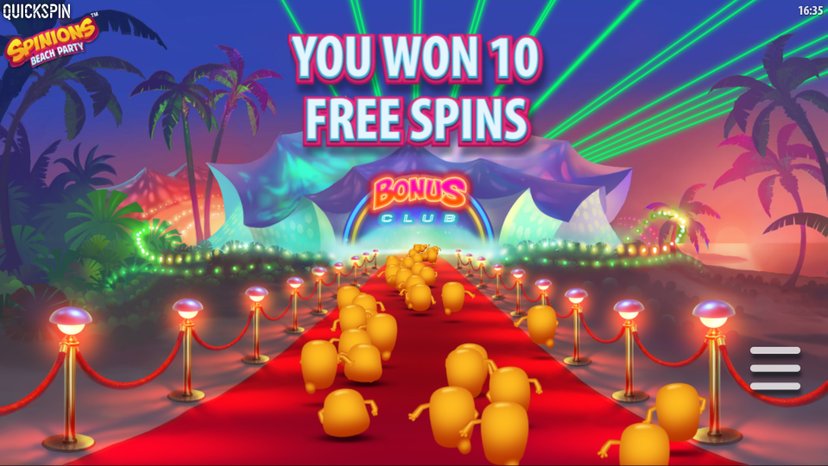 Spinions Beach Party Slots in Canada