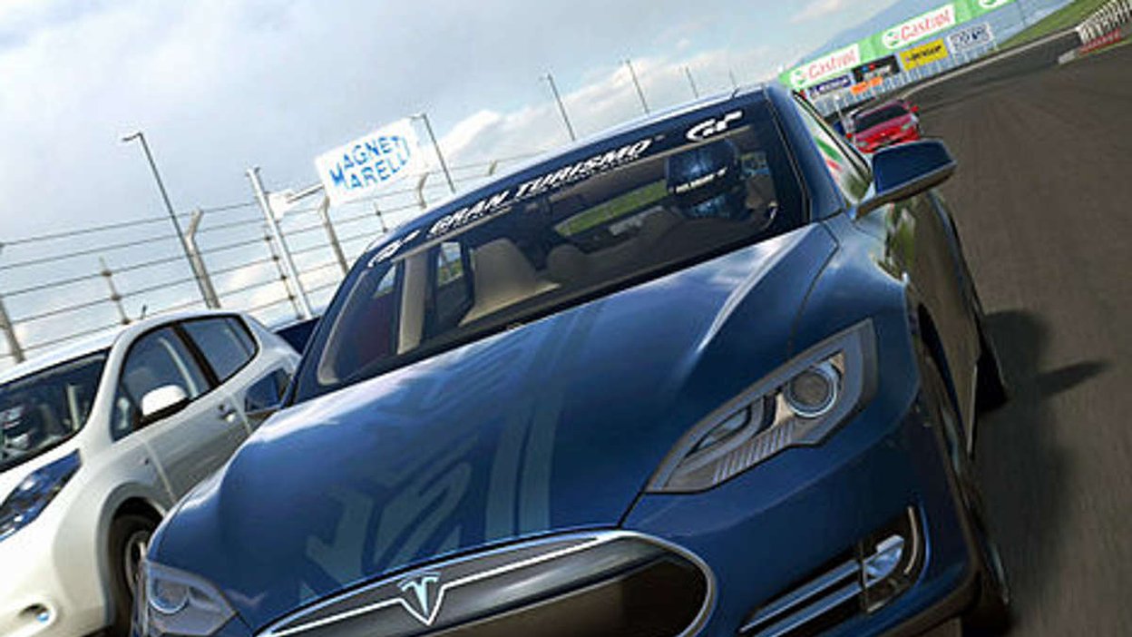 En Tesla Model S i spelet 