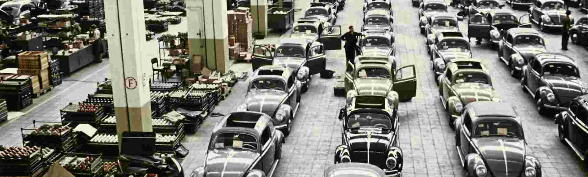 Volkswagen's plant in Wolfsburg, 1957.