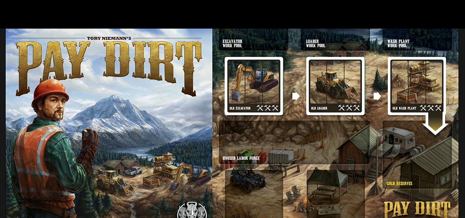 <p>Prospect, mine and strike it rich with Pay Dirt, the gold mining board game. </p>
