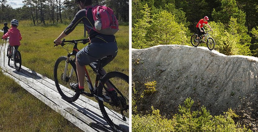 Gotland bike park är till för både barnfamiljer och motionärer. Foto: Gotland Sports Academy