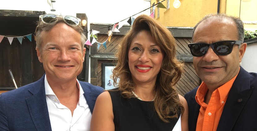 Patric Sjöberg, Stockholmsmässan, Sodexos Azita Shariati, med sin man Farzin Mirsaidi. 