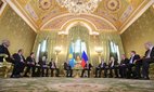 Russian President Vladimir Putin during a bilateral meeting with Kazakh interim President Kassym-Jomart Tokayev at the Kremlin April 3, 2019.