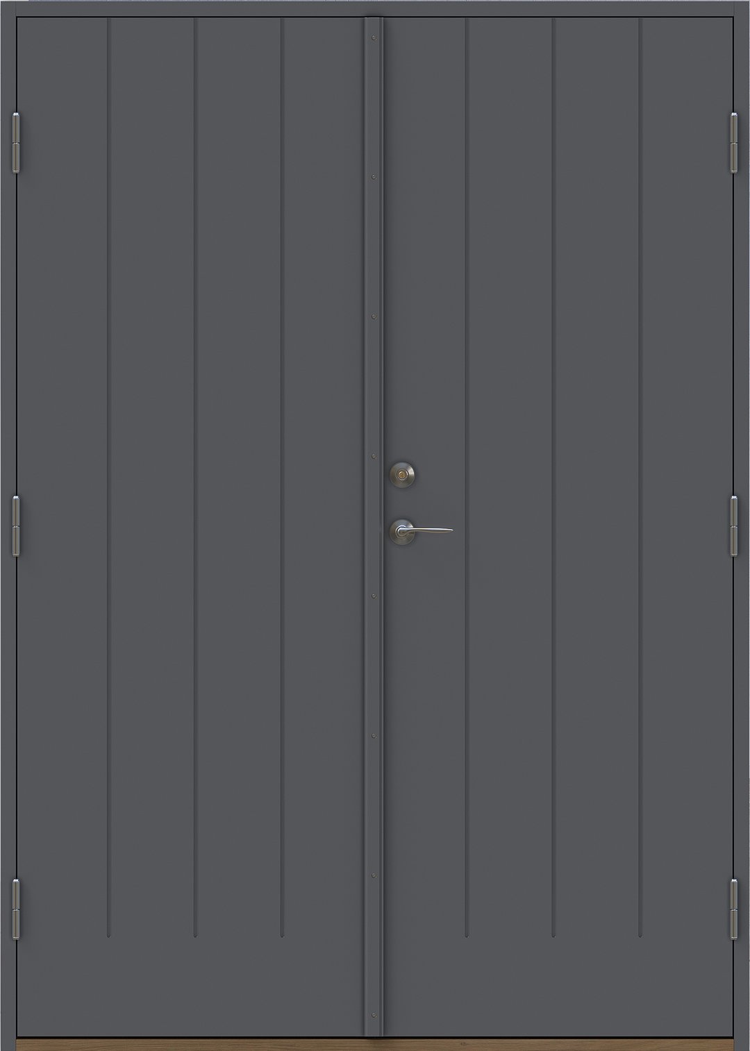 Allegro pardörr utan glas Mörkgrå