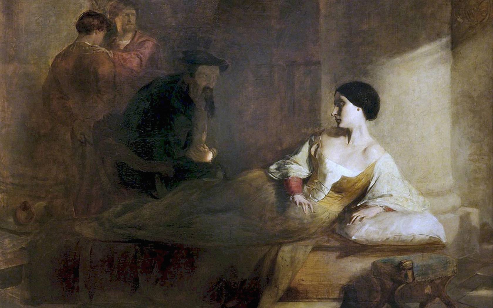 'The Interview of the Apostate Shaxton Bishop of Salisbury with Anne Askew' by Windus William Lindsay