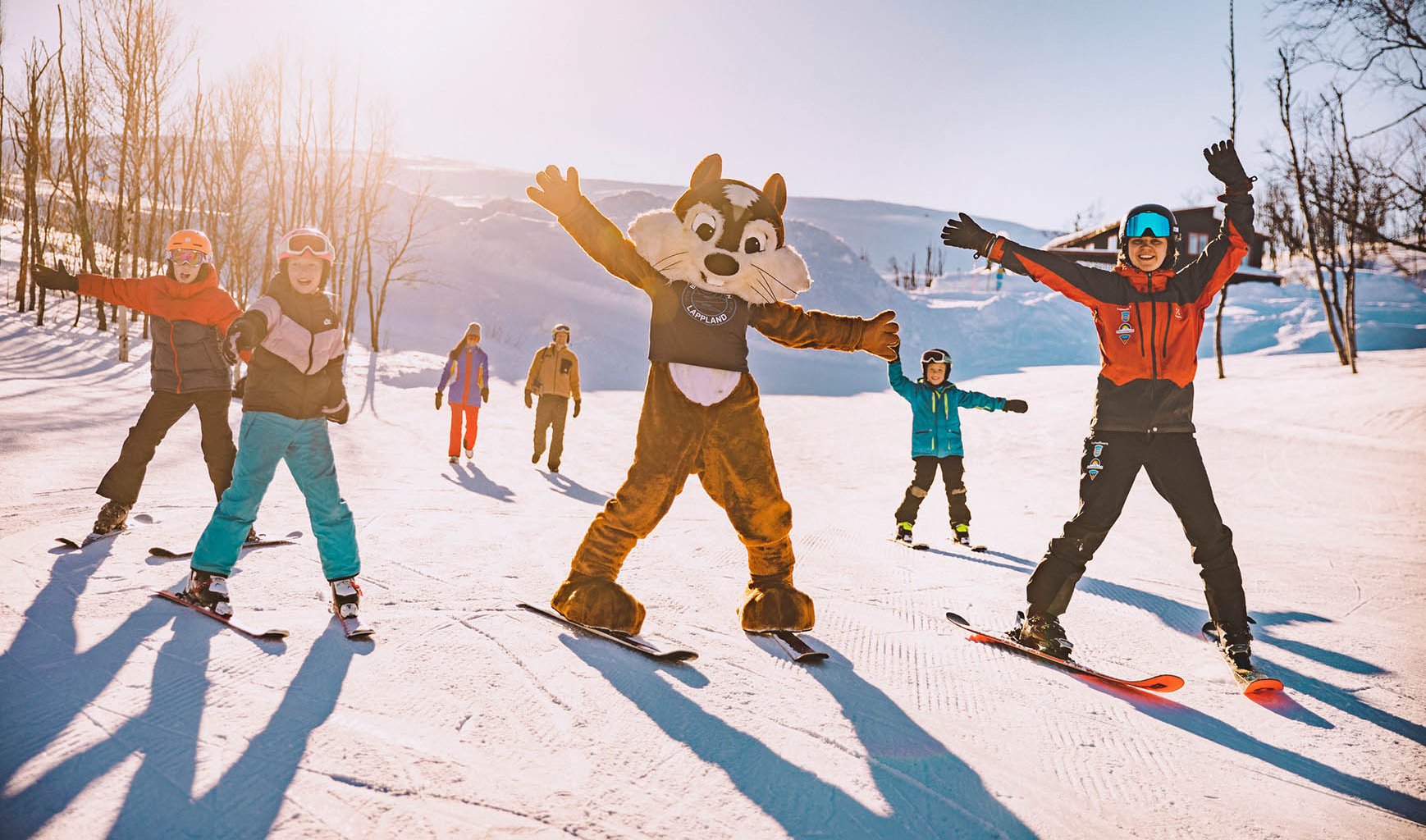 Barnens skidskola i Björkliden