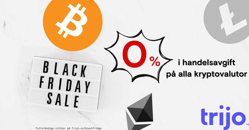 Black Friday-rea på Trijo – handla kryptovaluor helt utan handelsavgift