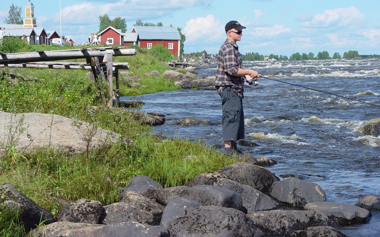 strandfiske i kukkolaforsen