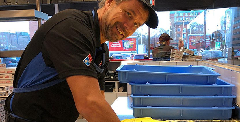 Det finns många likheter mellan hotell- och pizzabranschen,<br />
säger Dominos nya vd som senast kommer från Scandic. Foto: Dominos