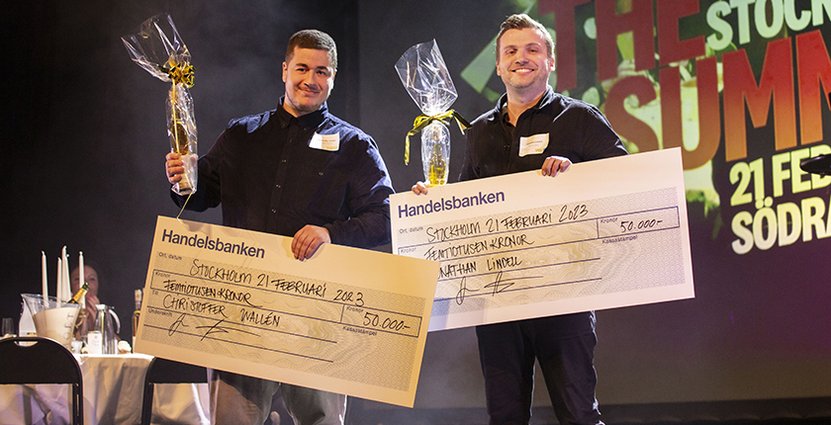 Christoffer Wallén, Jonathan Lindell och Julia Bradford (som inte kunde närvara) är Årets pandemi-fighters 