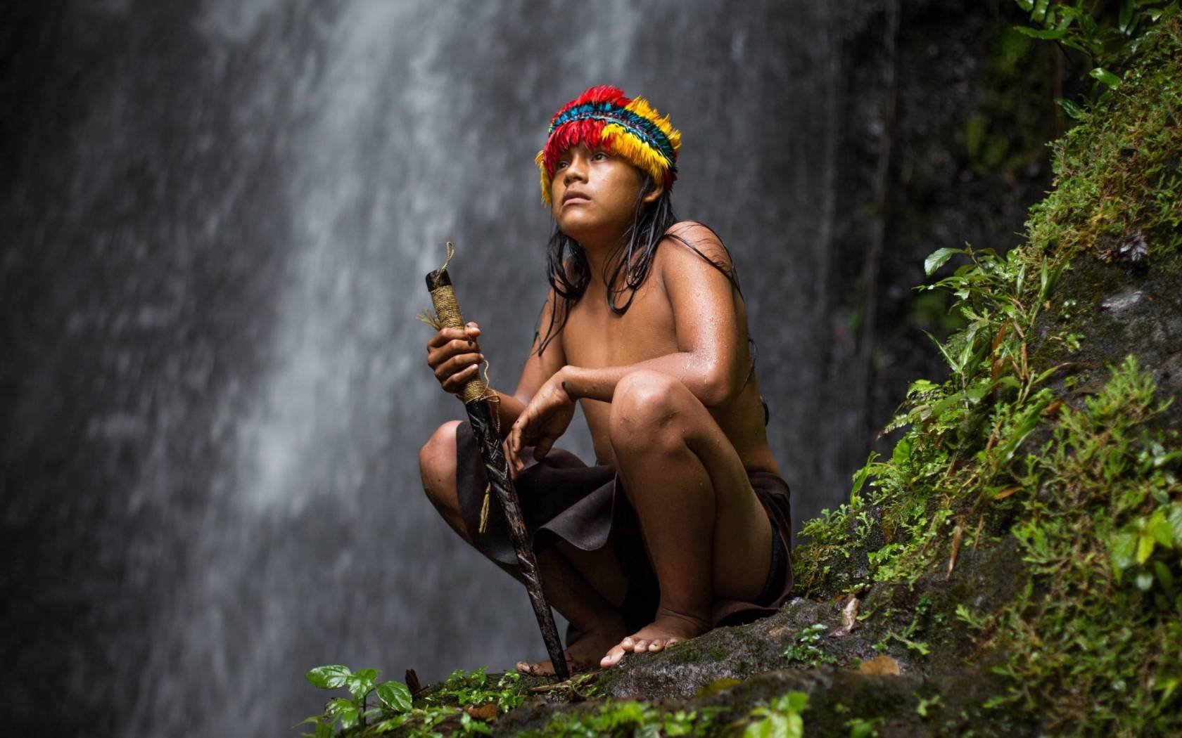 An Amazonian shaman.