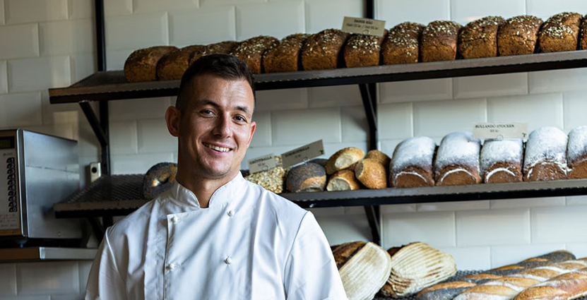 Robin Delselius, Årets företagare i bageribranschen, har mycket på gång under 2023.  Foto: Klas Sjöberg