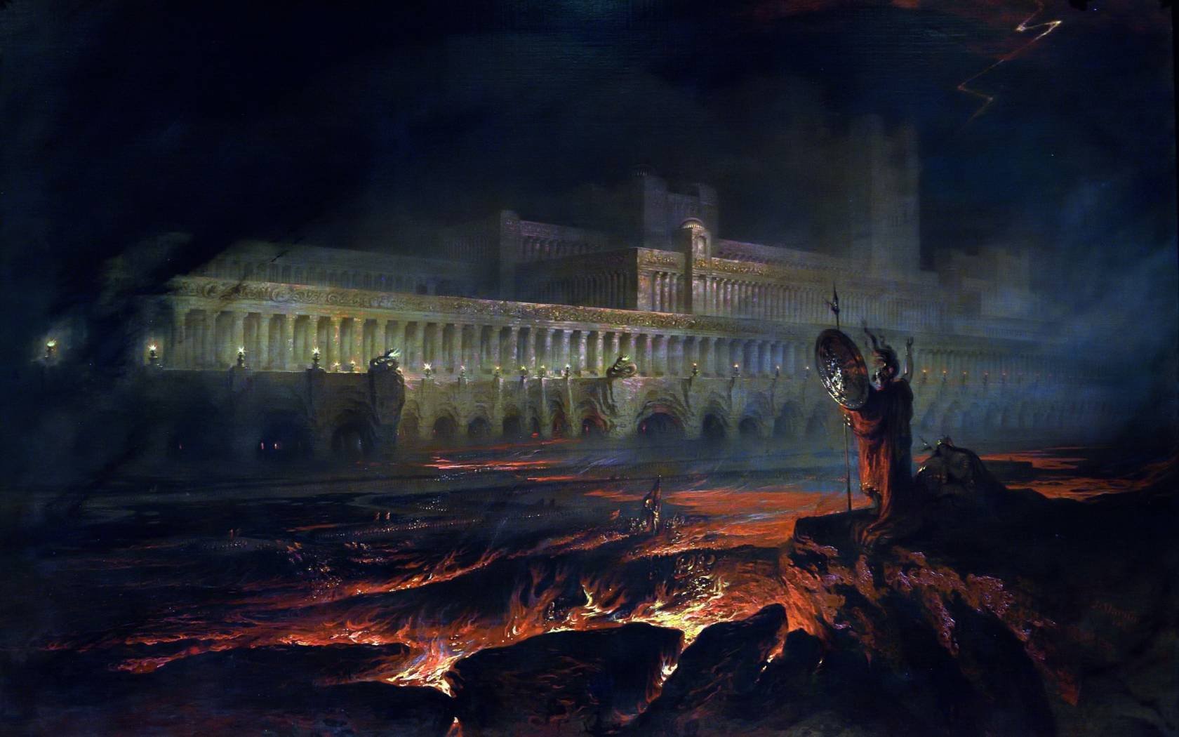 'The Pandemonium' by John Martin, 1854.