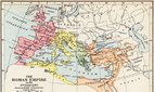 Map of the Roman Empire in the 4th Century. Credit: Classic Image / Alamy Stock Photo