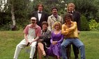 The cast of the BBC series 'The Fast Show'.