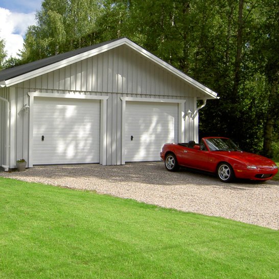 Classic double garage