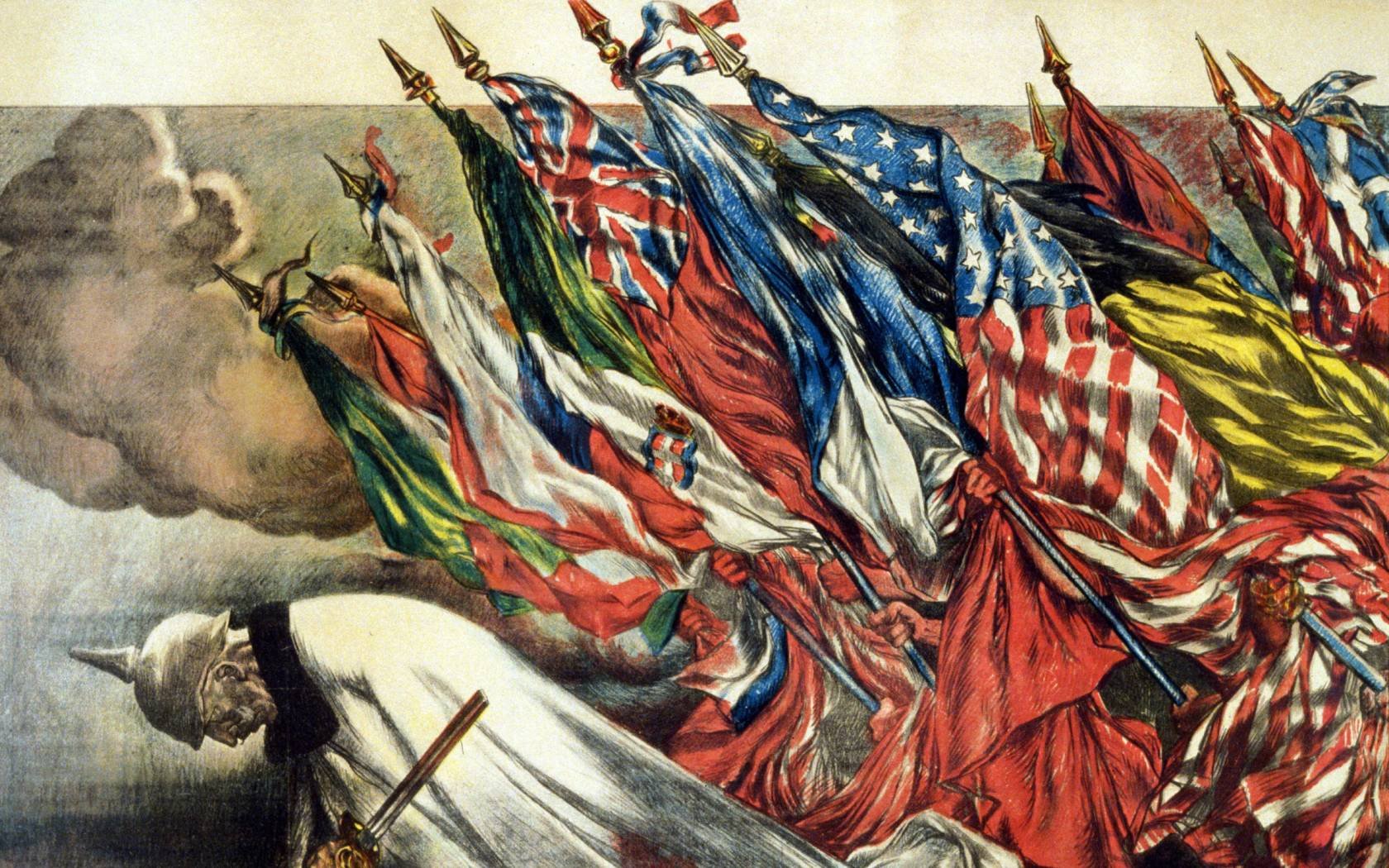 A French propaganda poster during the First World War.