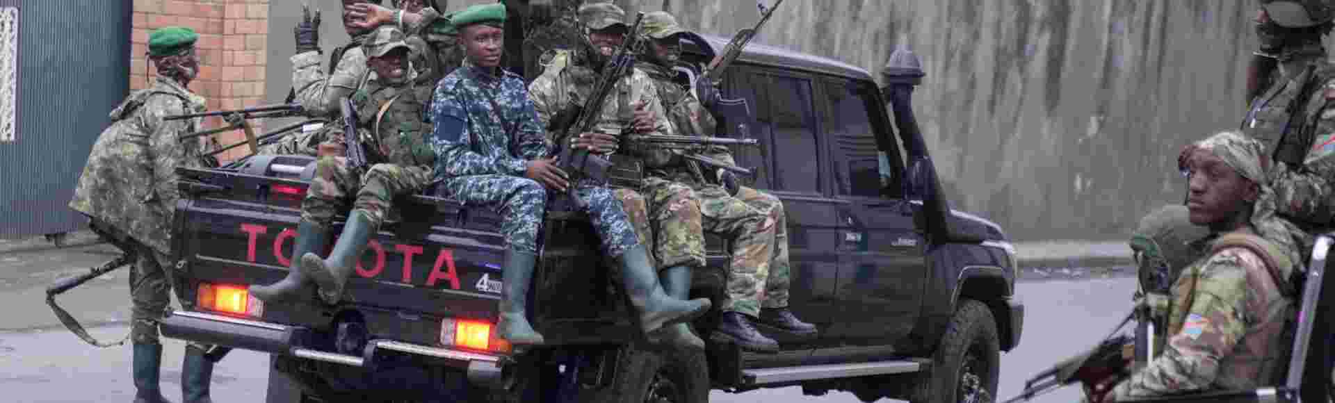 M23 rebels patrol the streets of Goma, Democratic Republic of the Congo, Wednesday, 29 January, 2025.