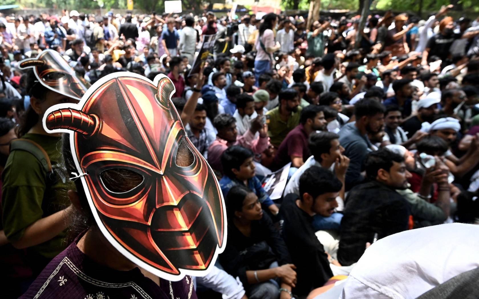 Protests led by the Cockroach Janta Party in New Delhi.