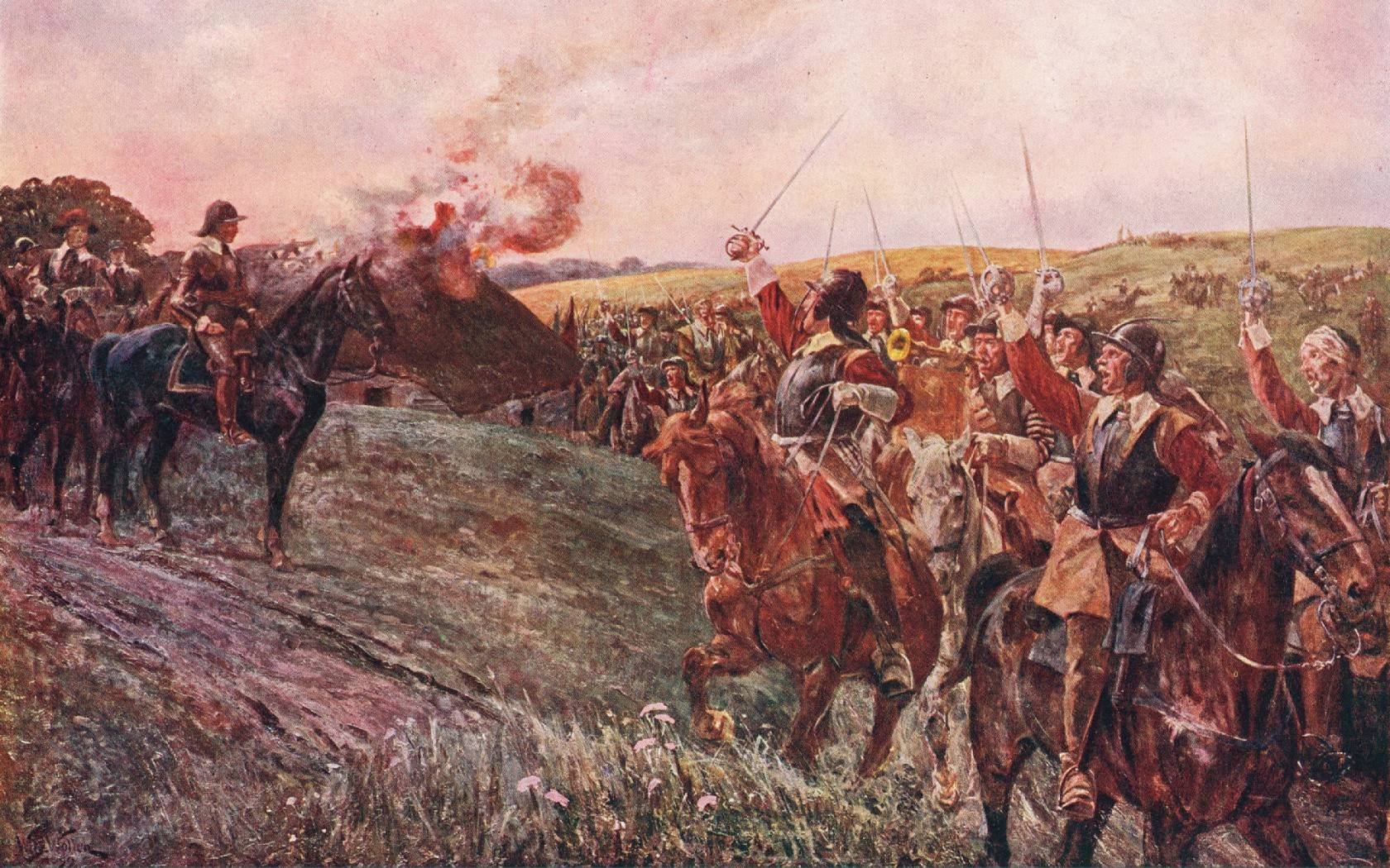 The Battle of Naseby, 14 June 1645.