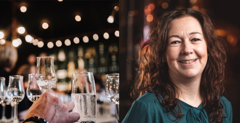 Jessica Jansdotter Sjögren, ansvarig för besöksverksamheten på Hernö Gin. 
