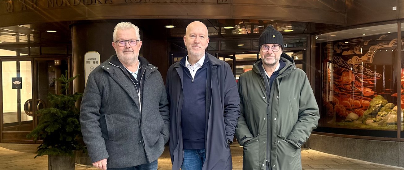 De tre delägarna som står bakom framgången med Stålpartier i norr.
