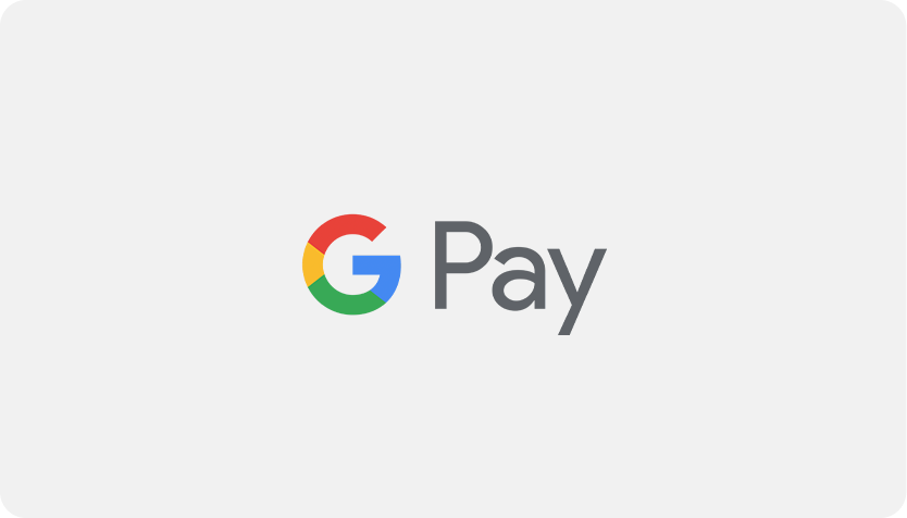 Google Pay-logotyp, en betalningsmetod Yabie stödjer för snabba kortköp