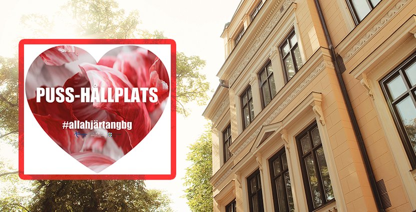 I Göteborg finns pusshållplatser och på Villa Anna i Uppsala<br />
 firar man Alla hjärtans dag hela veckan.  Foto: Göteborg & Co, Villa Anna