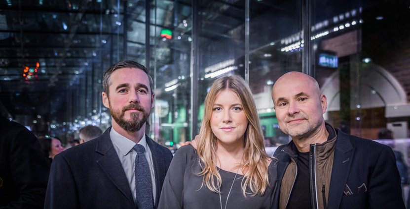 Kändisbagaren Sebastien Boudet, Stockholmsmässans Malin Fredriksson och Daniel Fritzdorf. 
