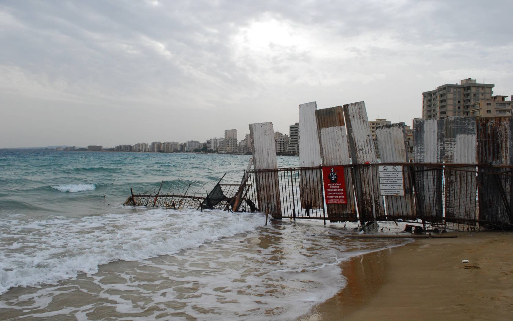 Restricted zone in Famagusta, Cyprus.