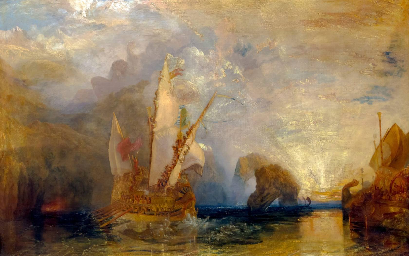 Ulysees Deriding Polyphemus by JMW Turner.