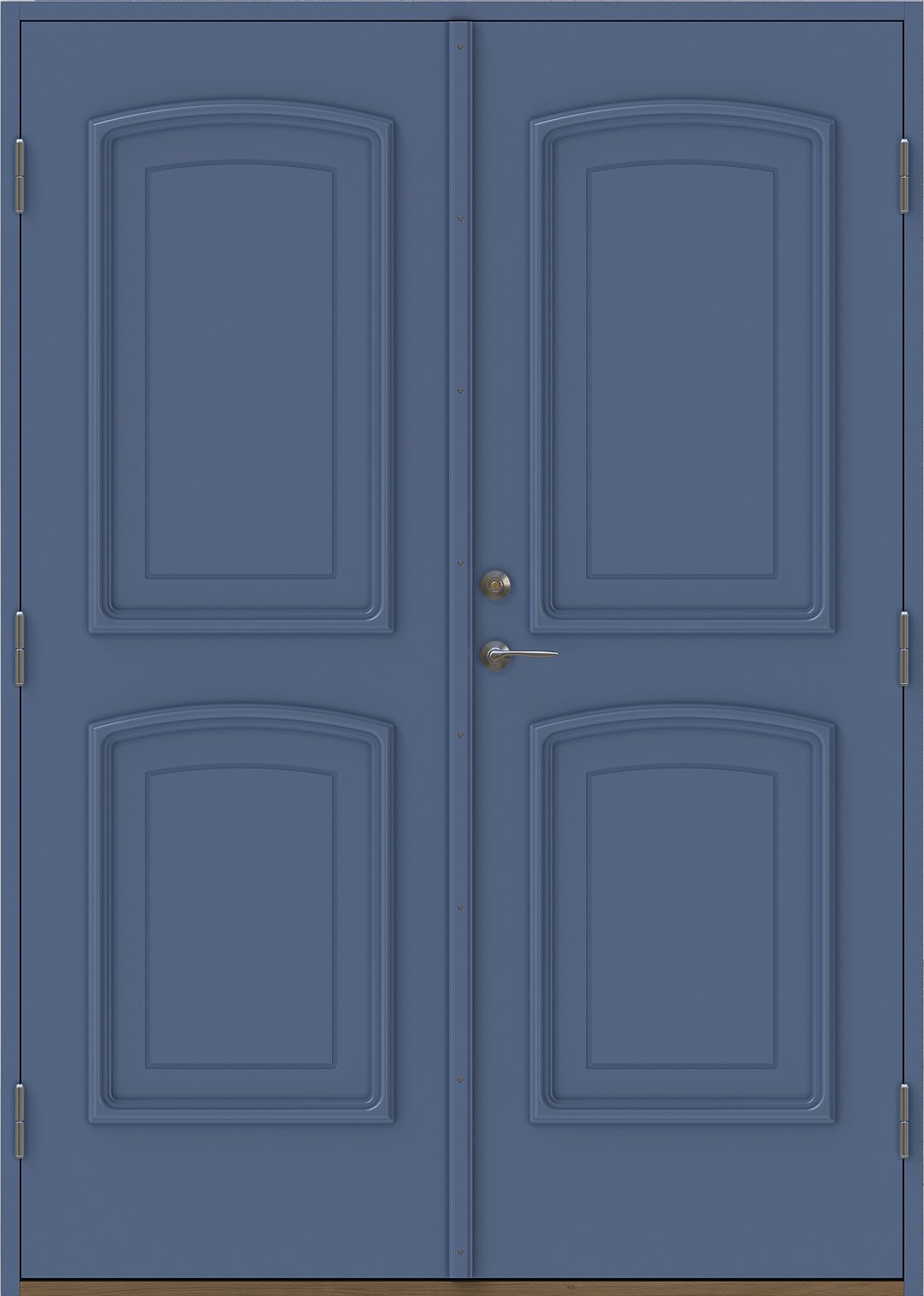 Safir pardörr utan glas Blå