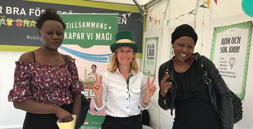 Gröna Lunds Ida Troive mötte flera potentiella medarbetare under Järvaveckan. Foto: Gröna Lund