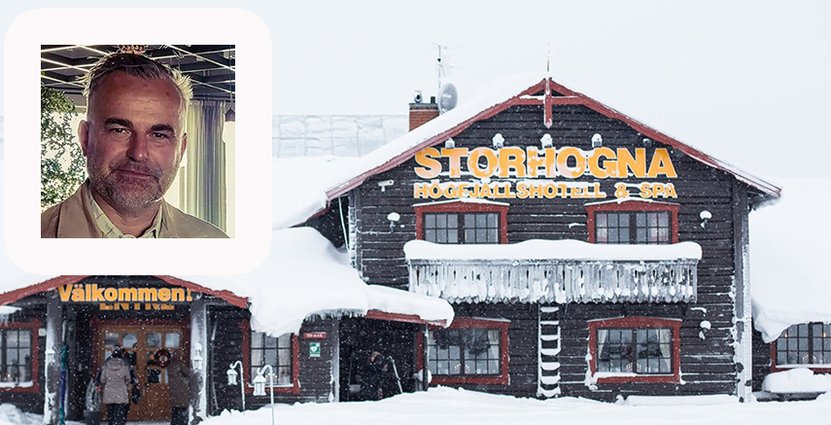 Den 1 september tog Cibola över Storhogna Högfjällshotell & Spa i Jämtlands fjällvärld. Här vd Jacob Dahlberg. FOTO: Oscar Åberg Dahlberg